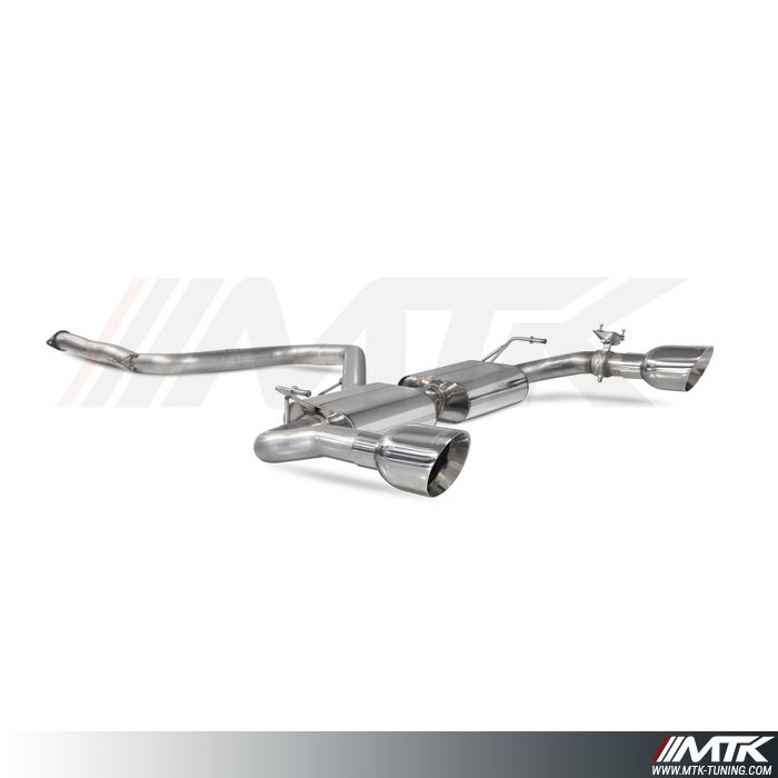 Catback avec tube intermediaire et emplacement pour les valves  Hyundai i30N Performance Fastback avec FAP
